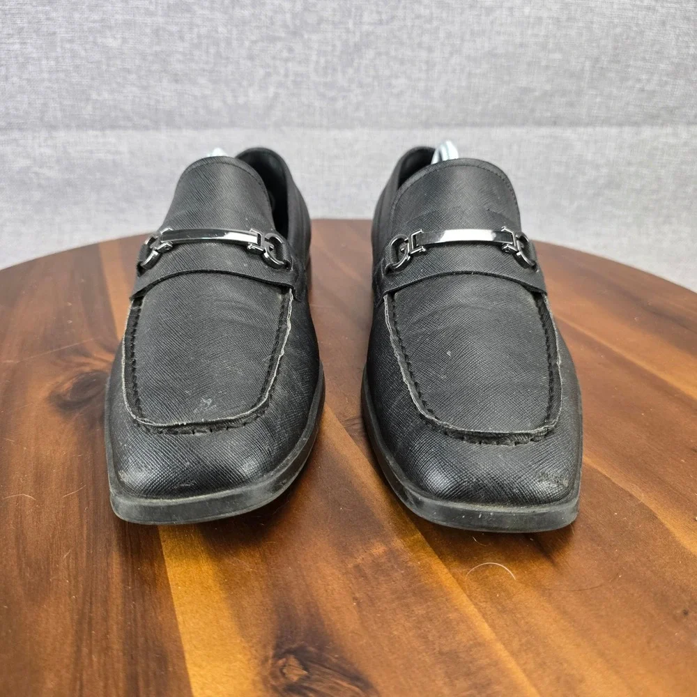 GUESS Mens Black Loafer Shoes Style GMHALDIE R Size‎ 9.5 U S